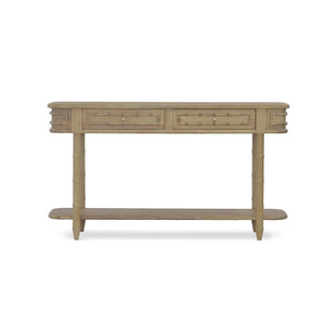 Hurlingham Console Table in Fruitwood-Blue Hand Home