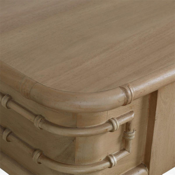 Hurlingham Console Table in Fruitwood-Blue Hand Home