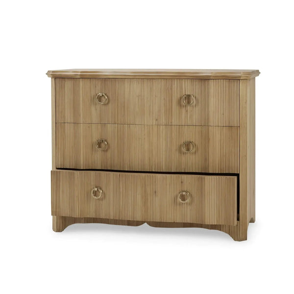 Brighton 3 Drawer Dresser In Fruitwood-Blue Hand Home