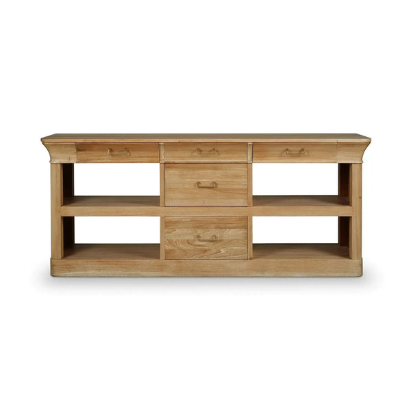 Sandhurst Larger Console In Fruitwood-Blue Hand Home