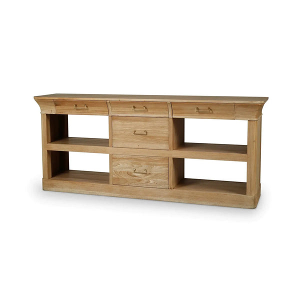 Sandhurst Larger Console In Fruitwood-Blue Hand Home