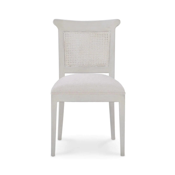 Gustavian Dining Chair w/ Rattan Back-Blue Hand Home