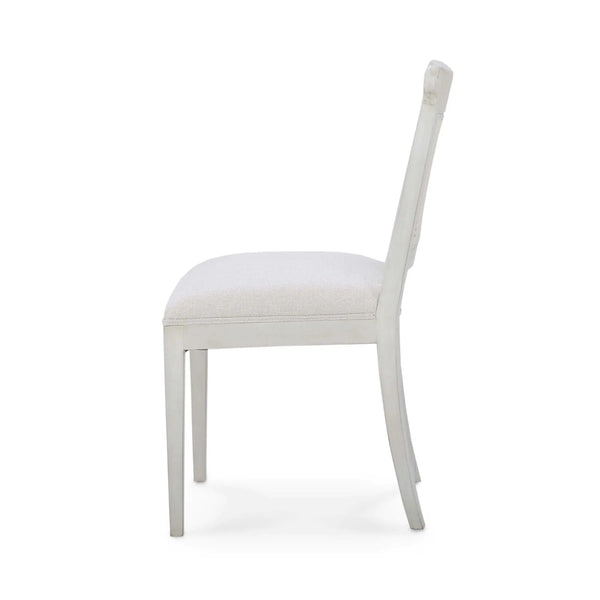 Gustavian Dining Chair w/ Rattan Back-Blue Hand Home