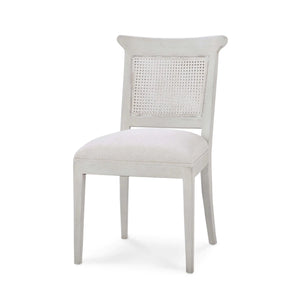 Gustavian Dining Chair w/ Rattan Back-Blue Hand Home
