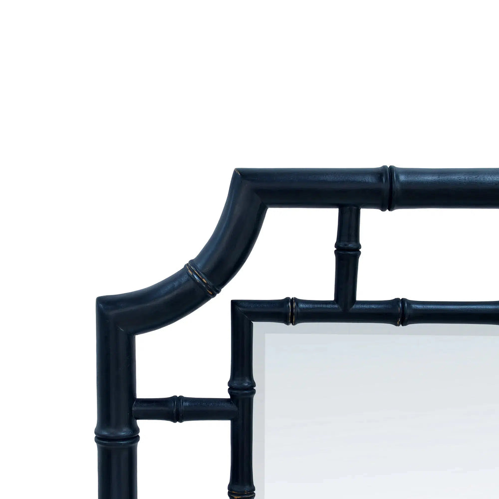 Bamboo Mirror-Blue Hand Home