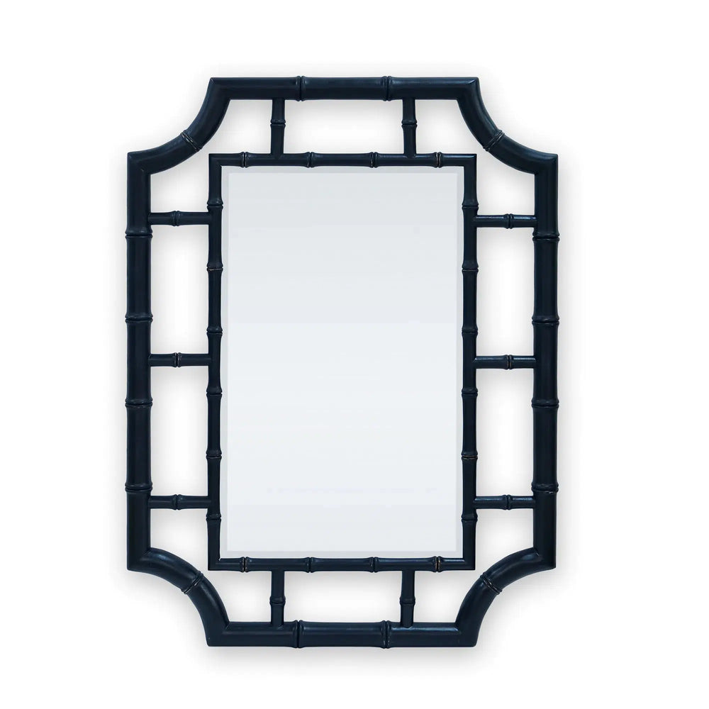 Bamboo Mirror-Blue Hand Home