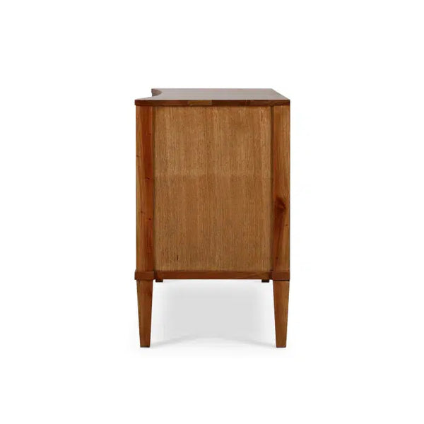 Bow 3 Drawer Chest in Antique French Oak-Blue Hand Home