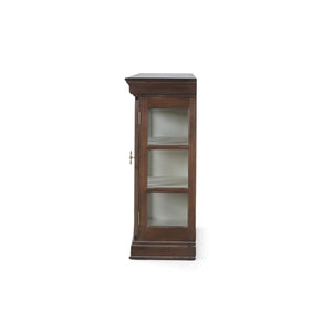 Bruges 3 Door Credenza in Walnut w/ Putty Interior-Blue Hand Home