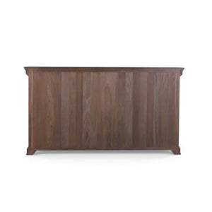 Bruges 3 Door Credenza in Walnut w/ Putty Interior-Blue Hand Home