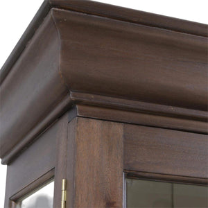 Bruges 3 Door Credenza in Walnut w/ Putty Interior-Blue Hand Home