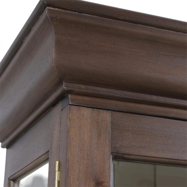 Bruges 3 Door Credenza in Walnut w/ Putty Interior-Blue Hand Home