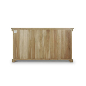 Bruges 3 Door Credenza In Fruitwood W/ True White Interior-Blue Hand Home
