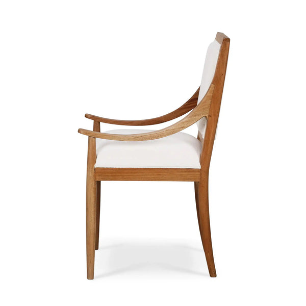 Oslo Dining Chair w/ Upholstered Back-Blue Hand Home