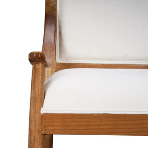 Oslo Dining Chair w/ Upholstered Back-Blue Hand Home