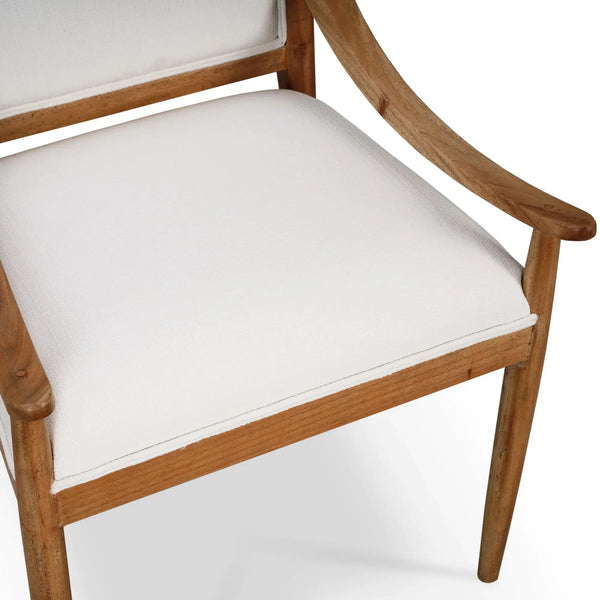 Oslo Dining Chair w/ Upholstered Back-Blue Hand Home