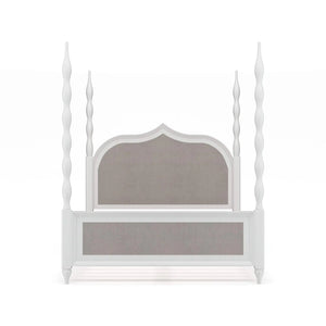 Brighton Upholstered Back Bed Queen-Blue Hand Home