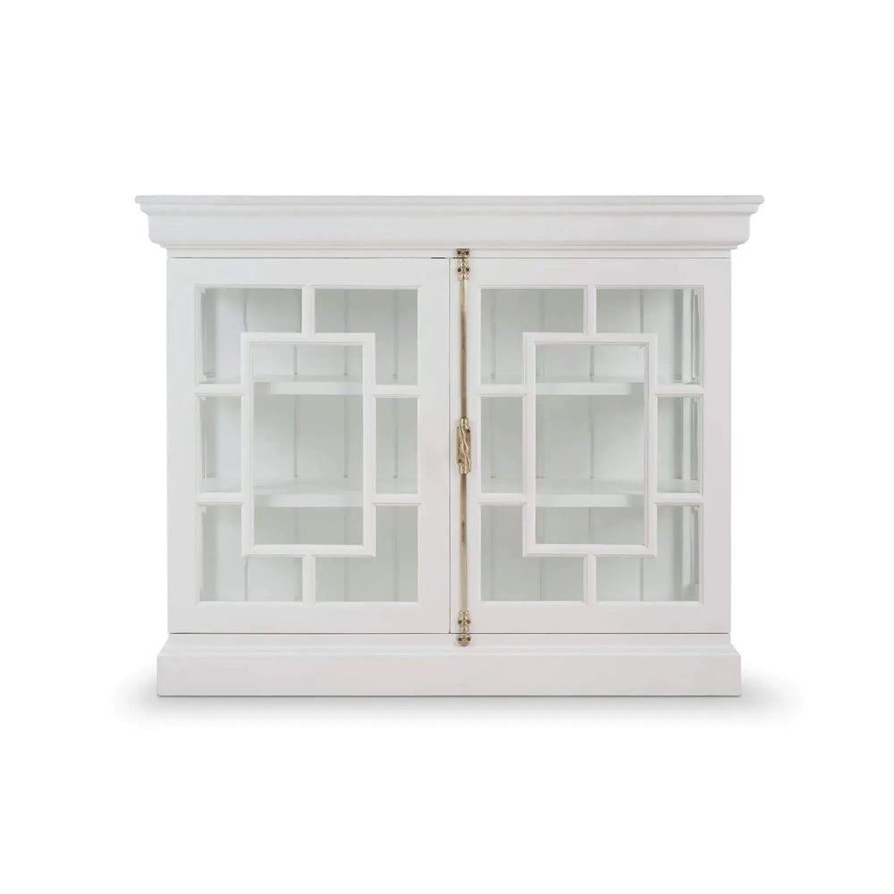 Bruges 2 Door Credenza In True White-Blue Hand Home