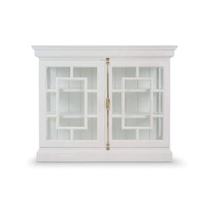 Bruges 2 Door Credenza In True White-Blue Hand Home
