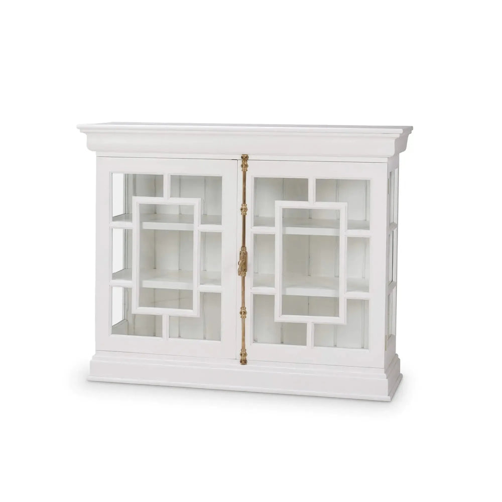 Bruges 2 Door Credenza In True White-Blue Hand Home