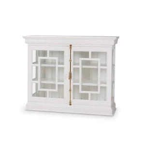 Bruges 2 Door Credenza In True White-Blue Hand Home