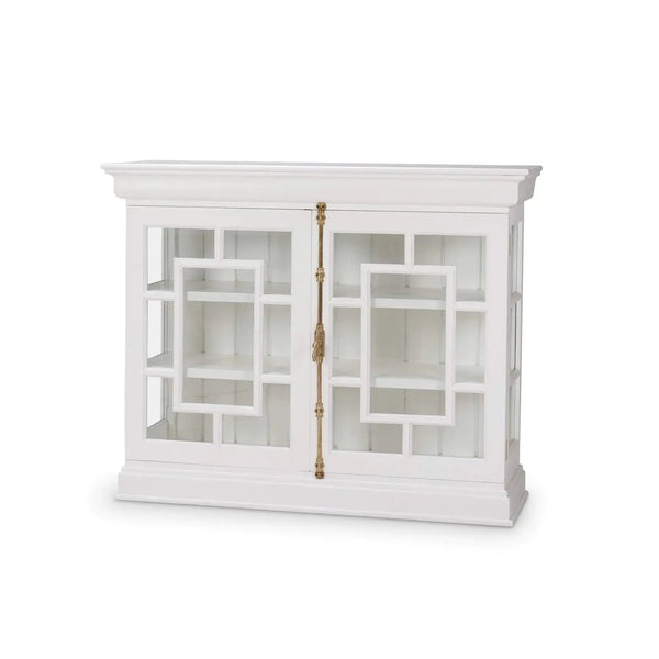 Bruges 2 Door Credenza In True White-Blue Hand Home