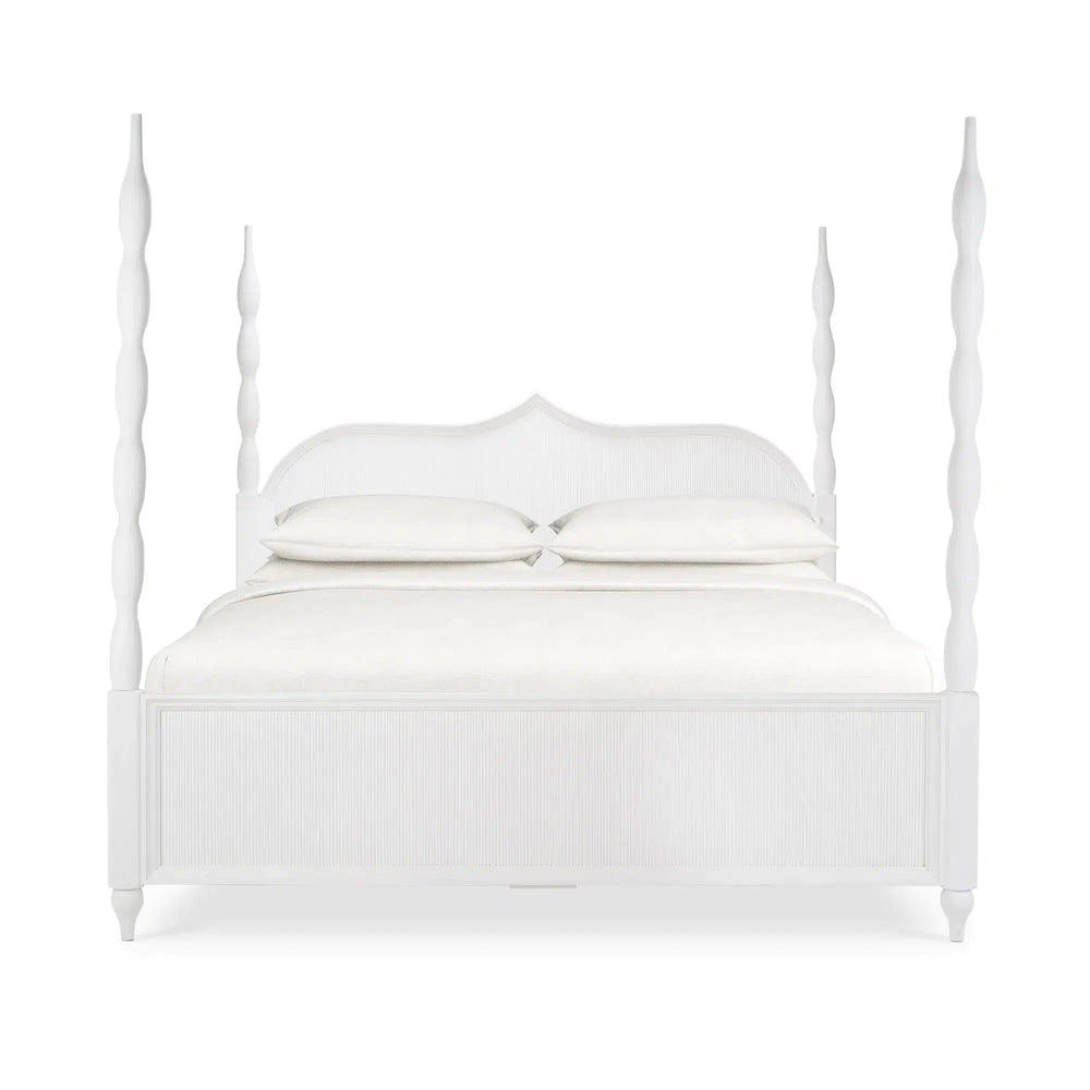 Brighton Wooden Back Bed King-Blue Hand Home