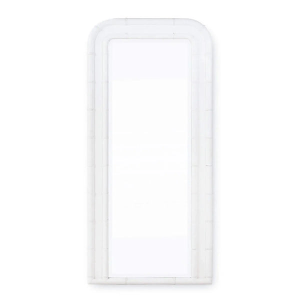 Chelsea Arched Mirror in Architectural White-Blue Hand Home