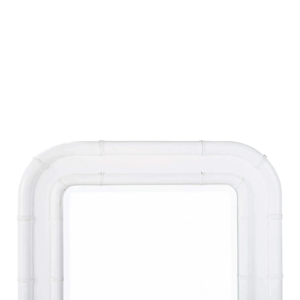 Chelsea Arched Mirror in Architectural White-Blue Hand Home