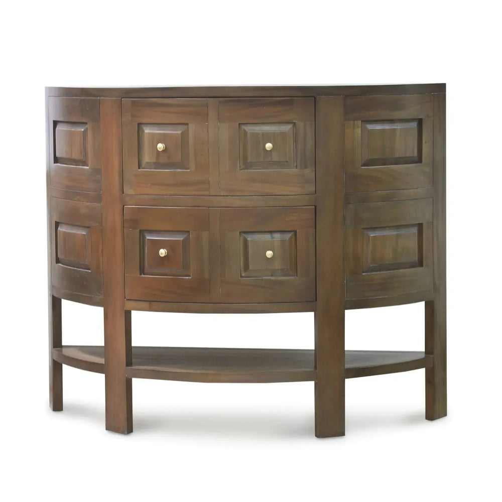 Elmhurst Console In Straw Wash-Blue Hand Home