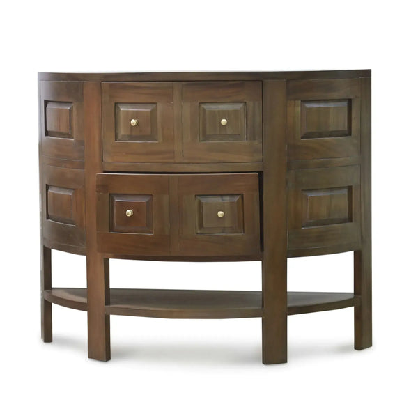 Elmhurst Console In Straw Wash-Blue Hand Home