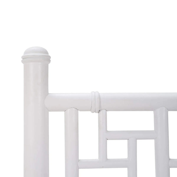 Grosvenor Dining Chair In True White W/ Arctic White Performance Fabric-Blue Hand Home
