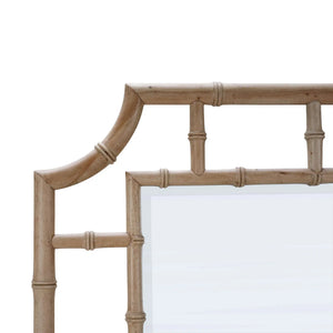 Bamboo Standing Mirror-Blue Hand Home
