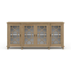 Grosvenor Credenza w/ All Glass Door-Blue Hand Home