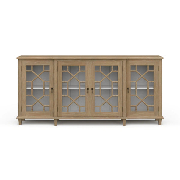 Grosvenor Credenza w/ All Glass Door-Blue Hand Home