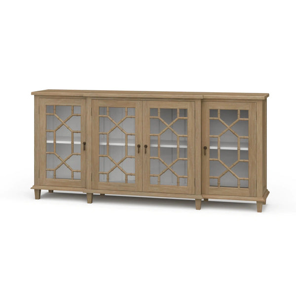 Grosvenor Credenza w/ All Glass Door-Blue Hand Home