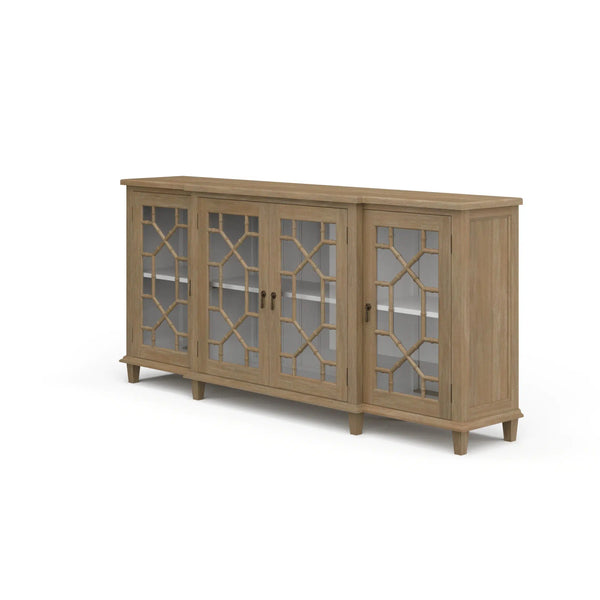 Grosvenor Credenza w/ All Glass Door-Blue Hand Home