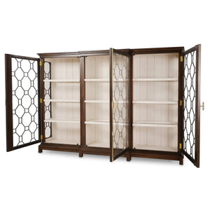 Ceylon 3 Door Display Cabinet-Blue Hand Home