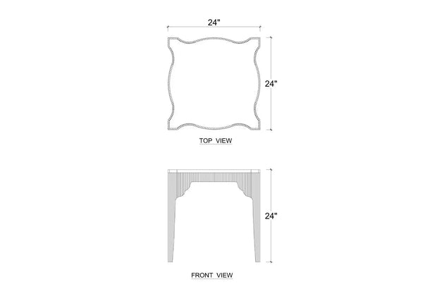 Tyrol Side Table-Blue Hand Home