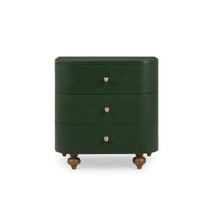 Fenchurch Linen Wrapped Bedside Table-Blue Hand Home