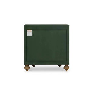 Fenchurch Linen Wrapped Bedside Table-Blue Hand Home