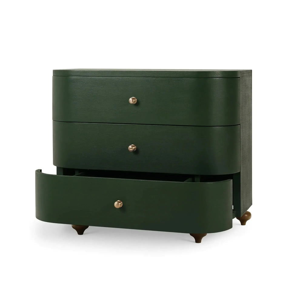 Fenchurch Linen Wrapped 3 Drawer Dresser-Blue Hand Home