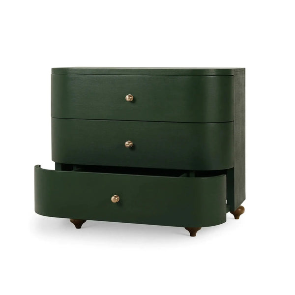 Fenchurch Linen Wrapped 3 Drawer Dresser-Blue Hand Home