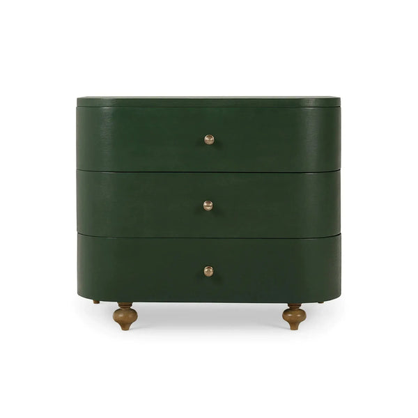 Fenchurch Linen Wrapped 3 Drawer Dresser-Blue Hand Home