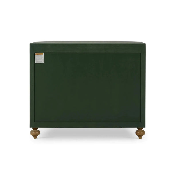 Fenchurch Linen Wrapped 3 Drawer Dresser-Blue Hand Home