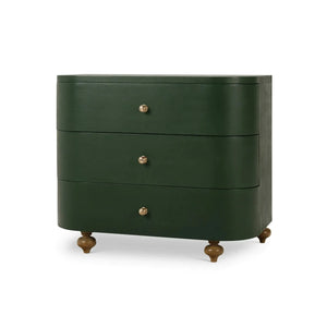 Fenchurch Linen Wrapped 3 Drawer Dresser-Blue Hand Home