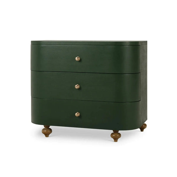 Fenchurch Linen Wrapped 3 Drawer Dresser-Blue Hand Home