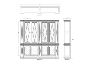 Narbonne Display Cabinet-Blue Hand Home