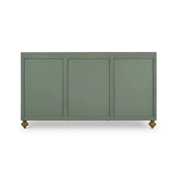 Fenchurch 9 Drawer Linen Wrapped Dresser-Blue Hand Home