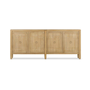 Knightsbridge Long Narrow Sideboard in Fruitwood-Blue Hand Home
