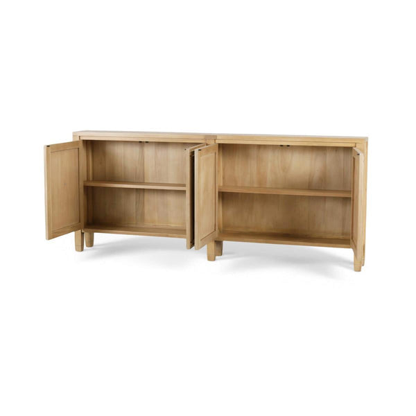 Knightsbridge Long Narrow Sideboard in Fruitwood-Blue Hand Home